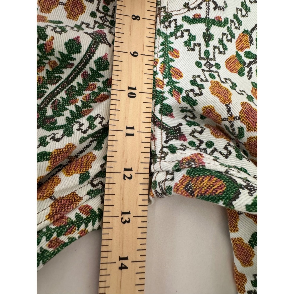 Wrangler High Rise Fierce Flare Jeans Boho Festival Multicolored cow girl sz 31 - Picture 9 of 12